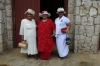 Fifi and friends outside the Free Church, Nuki'alofa, Tonga