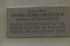 Thomas Fowell Buxton helped emancipation of slaves, Norwich Cathedral, Norwich UK