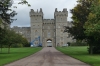 Windsor Castle from the Long Walk in Windsor Great Park GB