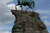 The Copper Horse statue of King George III (As an emperor in the Roman tradition) by Richard Westmacott in 1831, Windsor Great Park GB