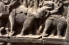 The carvings of Asparas and Elephants beneath the Terrace of the Leper King