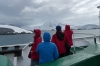 Travelling through Charcot Channel in the Palmer Archipelago, Antartica