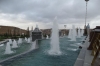 Fountains beside the steps. Monument to the soldiers killed in WWII, Ashgabat TM