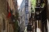 Narrow streets in Barcelona's El Born district ES