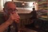 Bruce enjoying a beer at Ol God, next door to our AirBnB, Barcelona ES