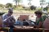Bruce & Thea doing what they do best - on the Sonesta St George Luxor Cruising Boat Egypt