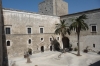 Inner courtyard of the Norman-Swabian Castle of Sannicandro of Bari
