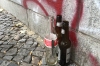 'Left Bottles' to be picked up by a vagrant for pocket money. Berlin DE