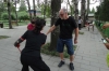 Bruce learning the ball game in the gardens of the The Temple of Heaven, Beijing CN