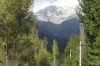 View of mountains near the Twin Waterfalls, Arslanbob KG