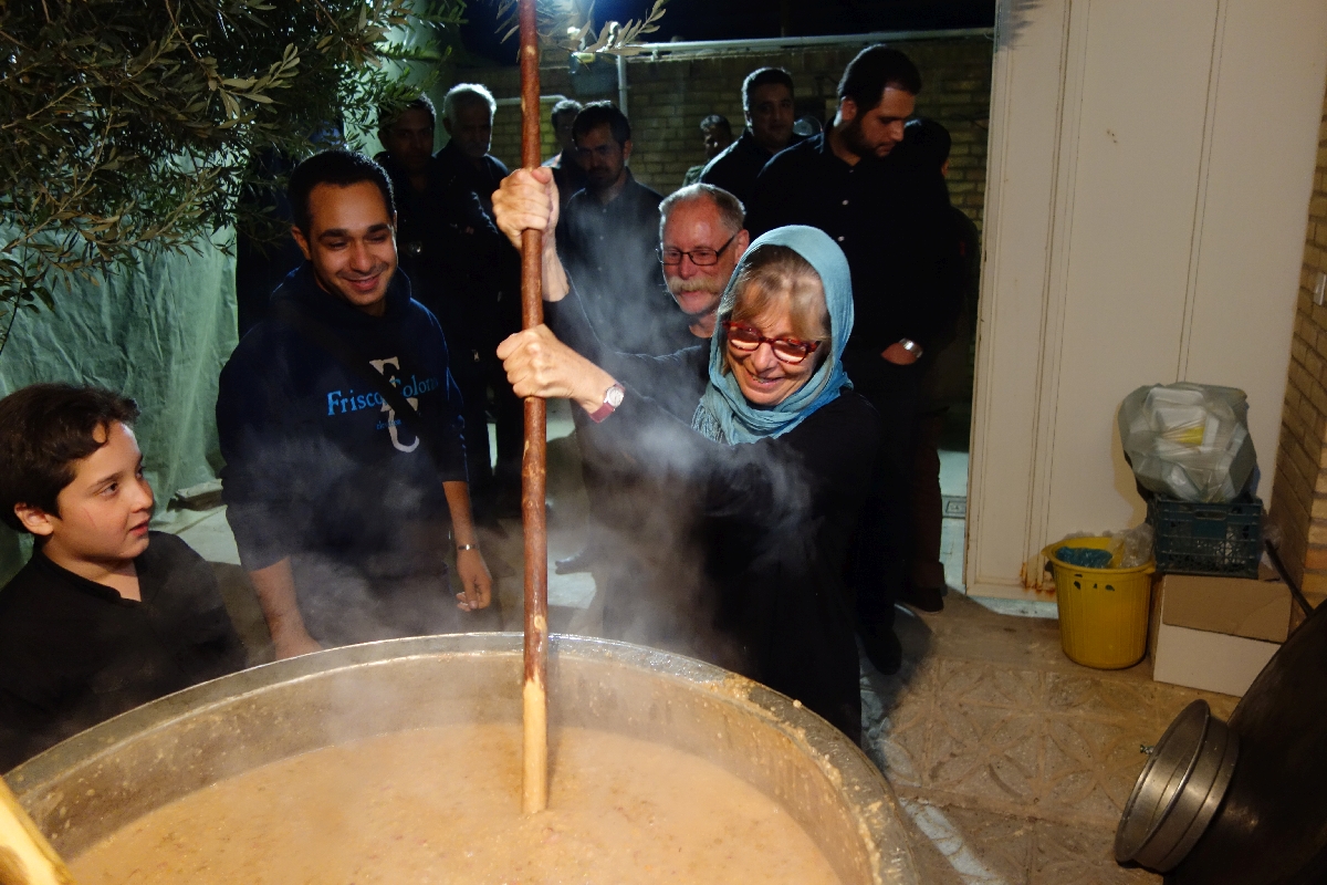 We were invited to dinner hosted by one of Rasouf's friends during the Imam Hussain festival, Yazd IR
