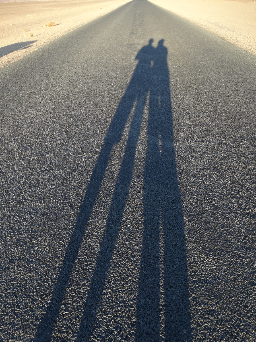 Selfie on the Desert Tar Road, Sossusvlei, Namibia