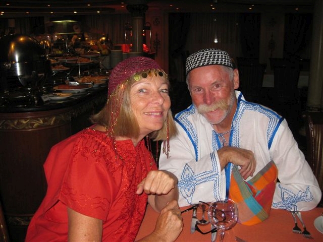 Bruce & Thea at the Egyptian Night on the Nile Cruise