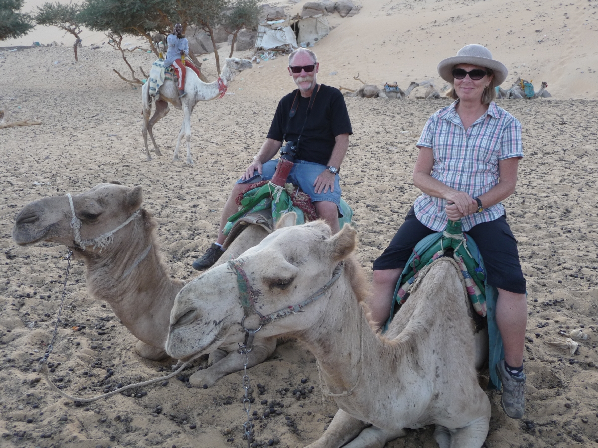 Camel ride to Nubian Village, Aswan EG