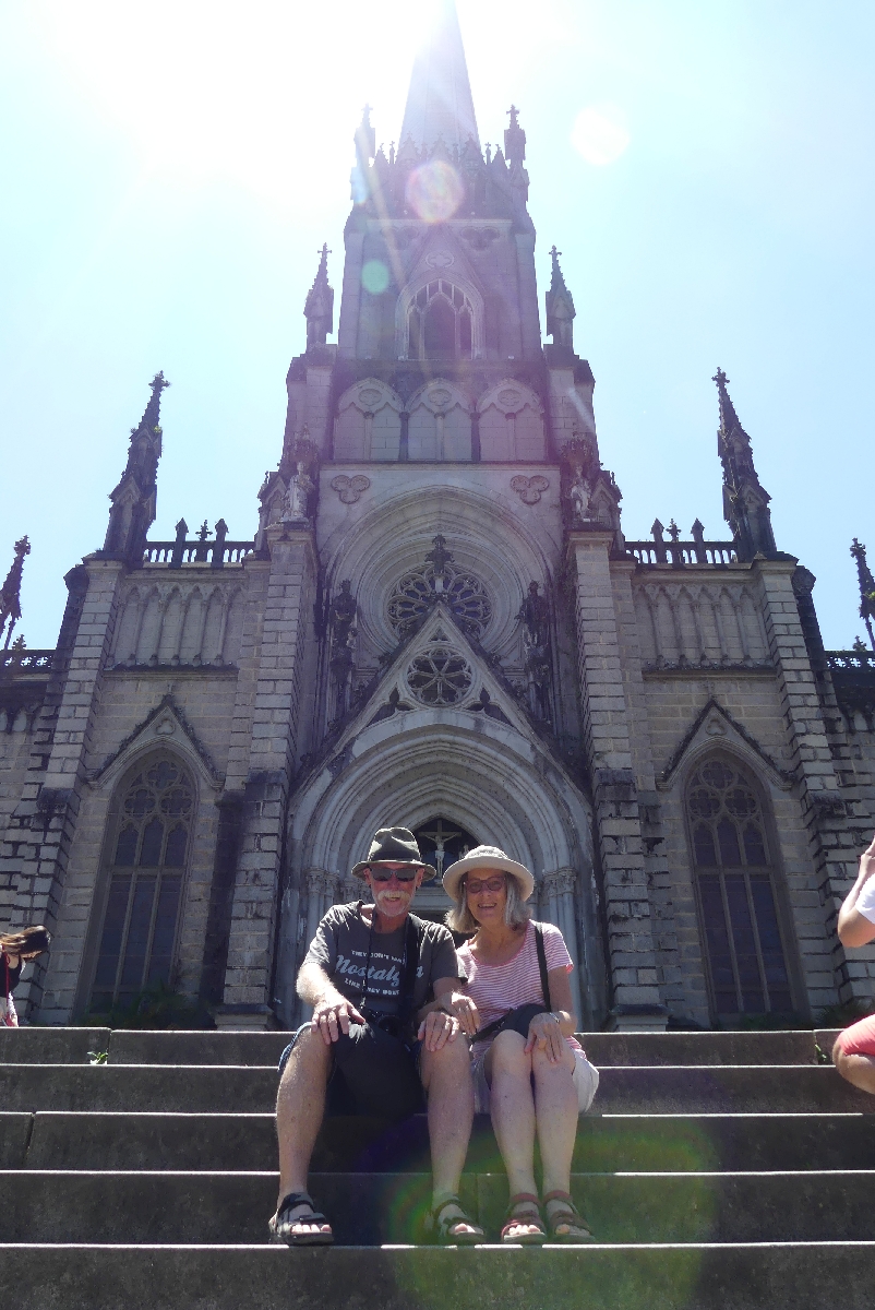 Bruce & Thea at the Catedral São Pedro de Alcântara, Petropolis BR
