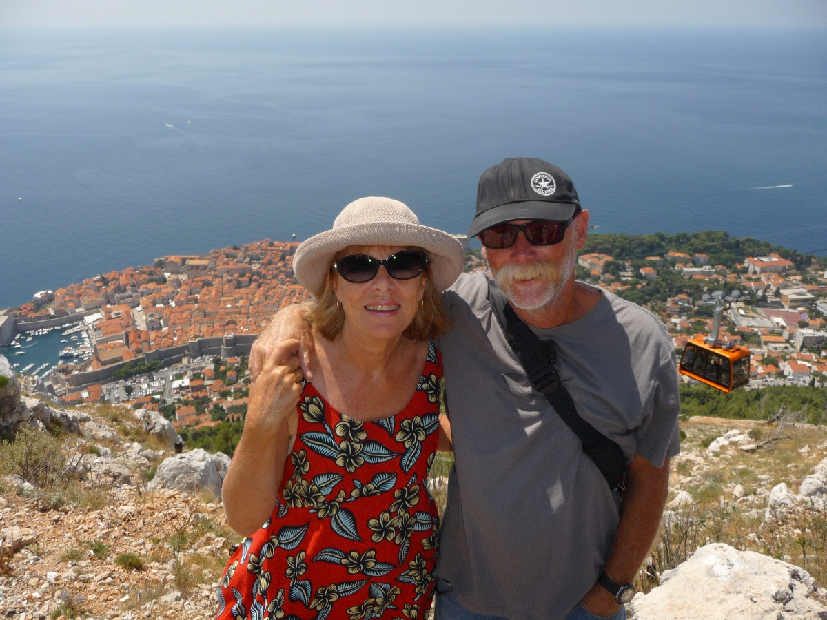 Bruce & Thea above Dubrovnik HR