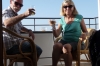 Bruce & Thea enjoy a sunset drink at Amazones Village Apartments, Crete GR