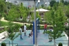 Maggie Daley Park (playground) in Grant Park, Chicago. Dads are in charge.