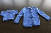 A blue cardigan each for Brianna and SOP.