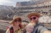 Evan, Steph and Aida at the Colosseum, Rome IT