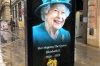 Tributes all over Manchester, to the Queen, Elizabeth II, who died 8 September 2022