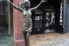 Cilla Black statue outside the original Cavern Club entrance. Mathew Street, Liverpool UK