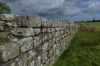 Hadrian's Wall at Birdoswald Roman Fort near Cumbria UK