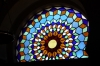 Stained glass above exit door, Mezquite Catedral (Mosque Cathedral), Córdoba