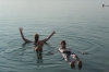 Floating in the Dead Sea JO
