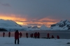 Sunset from the campsite at Leith Cove in Paradise Bay. Antarctica