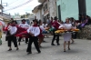 Old and new testament stories and local dancers in the Christmas parade of Gulaceo EC