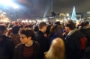 Crowds in Trafalgar Square for NYE