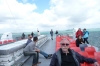Bruce on board ferry from Auckland to Waiheke Island NZ