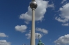 Neptune's Fountain and the Fernsehrturm (TV Tower), Alexanderplatz, Berlin DE
