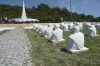 Soganlidere Dressing Station cemetery, Gallipoli Peninsula TR. The white stones symbolize the Ottoman states of Turkey