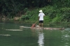 Fishing on the Li River near Fubo Hill, Guilin, China