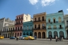 Colourful buildings opposite the Capitol Building on the Prado, Havana CU