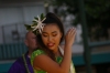 Hula dancing at Waikiki Beach HI USA