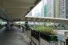One of many elevated walkways on Hong Kong Island