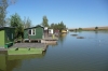 Fishing shacks at Lake Balaton HU