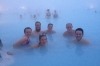 Swimming in the Blue Lagoon (37C) near Reykjavik in the snow IS