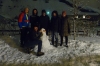 Steph, Hayden, Bruce, Andrea, Thea and Ev and "Snow Blowie". Christmas Day 2014 in Vik, Iceland