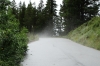 The rain stopped and the road dried out on Signal Mountain, Great Teton Park