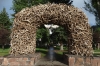 Elk Antler Arches in the town square, Jackson Hole, WY