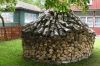 Stacked firewood, Nida, Curonian Spit LT