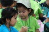 Children having lunch at the Korean Folk Village Children having lunch at the Korean Folk Village