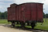 Symbolic train on teh railway into Birkenau PL