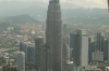 View from Menara Telecom Tower, Kuala Lumpur MY, including the Petronas Towers