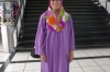Thea dressed for our visit to the National Mosque, Kuala Lumpur MY