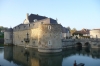 The moat at Château D’Etoges at dusk